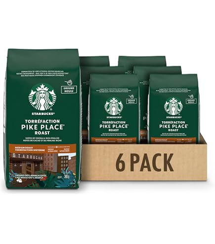 Starbucks Pike Place Roast, Medium Roast, Ground Coffee 793g Bag